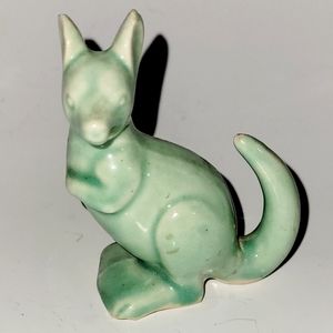 Vintage Kangaroo Figurine, Morton Ohio Pottery, Repaired and Chip